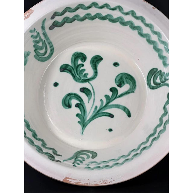 Large Spanish Fajalauza Bowl For Sale - Image 6 of 9