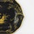 Black Vintage Black Hand-Painted Chinoiserie Tole Tray With Gilt Landscape For Sale - Image 8 of 11