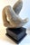 Contemporary Modern Abstract Stone Sculpture on Rotating Pedestal For Sale - Image 3 of 7