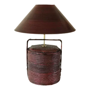Early 20th Century Chinese Wedding Basket Lamp