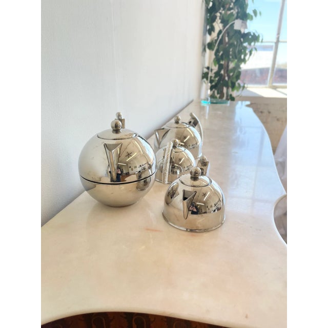 Italian Coffee and Tea Server Set 1980s Design Raoul Piccinini for Gottinghen For Sale - Image 12 of 12