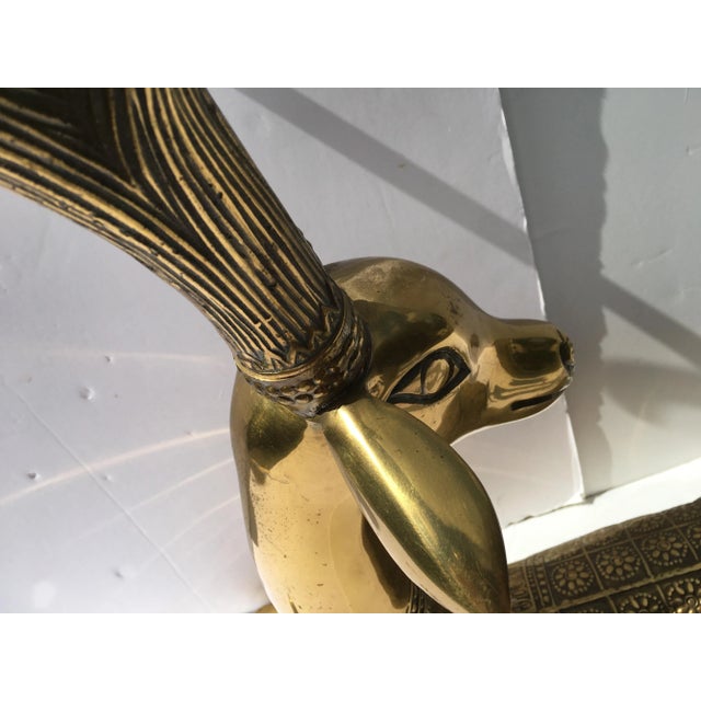 1970s Recumbent Brass Deer For Sale - Image 4 of 10