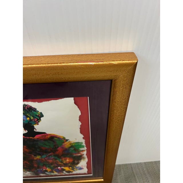 Selma Joyce Glass "Exotic Lady" Limited Edition Print Edition 74 of 1700, Signed For Sale - Image 11 of 12