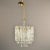 Transparent Mid Century Three Tiered Murano Glass Pendant Fixture For Sale - Image 8 of 12