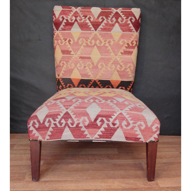 Kilim Upholstered Armchair Chairish
