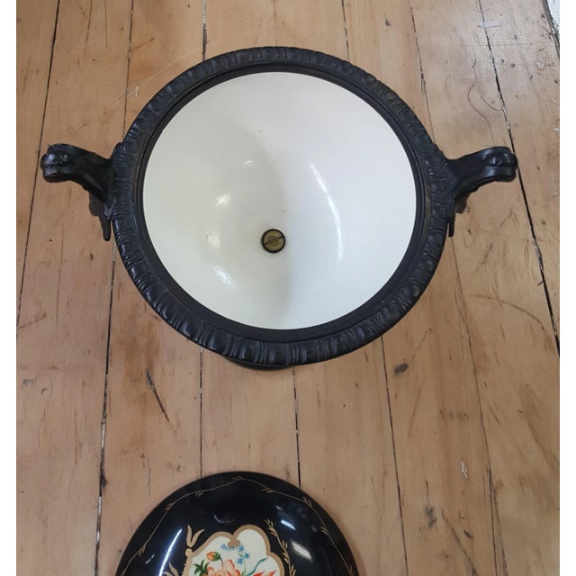 Traditional Maitland Smith Cloisonne Pot With Lid For Sale - Image 3 of 7