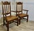 Wood Set of Arts and Crafts Carved Oak Carver Chairs For Sale - Image 7 of 9