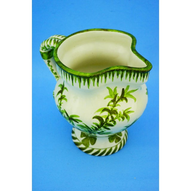 Green Jug Vase by Guido Robiati for the Lodi Lombard Ceramics Factory, 1930s For Sale - Image 8 of 18