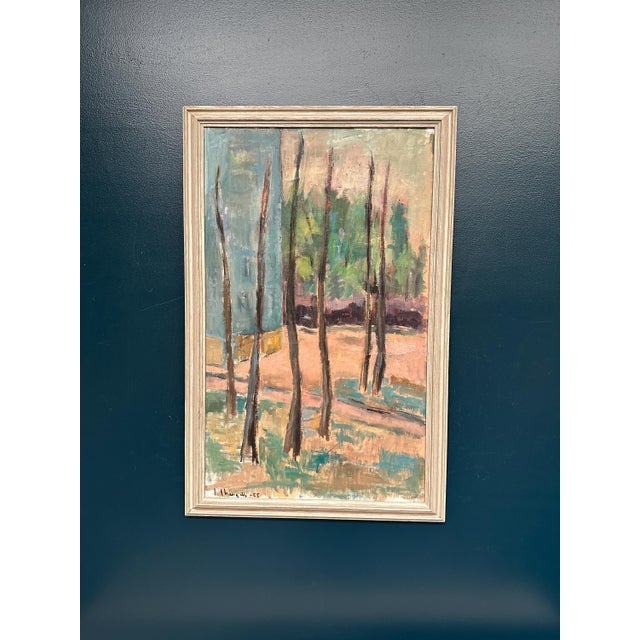 Ingeborg Strangell, Trees, 1950s, Oil on Canvas, Framed For Sale - Image 18 of 18