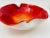 Mid-Century Modern Vintage Venetian Murano Seguso Art Glass Cased Red and White Ashtray Italy 1960 For Sale - Image 3 of 12