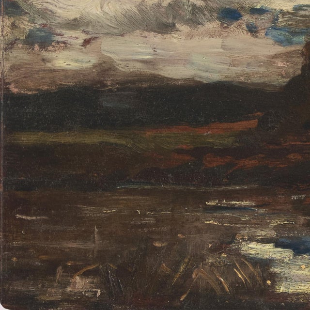 'River Landscape' by Charles Walter Stetson, 1886, American Barbizon School, Providence Art Club Founder For Sale - Image 9 of 10