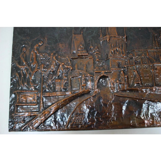 Mid-Century Wall Sculpture in Copper and Metal, 1972 For Sale - Image 14 of 18