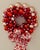 Valentine’s Day Vintage Glass Ornament Wreath For Sale - Image 4 of 12