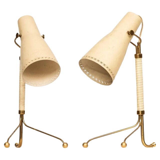 Swedish Table Lamps Attributed to Hans Bergström from ASEA, 1950s, Set of 2 For Sale