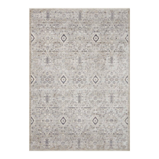 Amber Lewis x Loloi Zuma Silver / Sky 7'-10" x 10' Area Rug For Sale