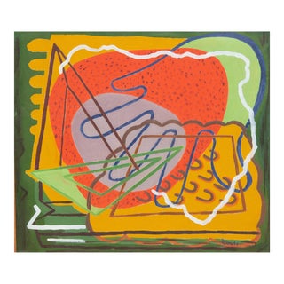 Abstract Composition by Zoute (Leon Salter) Mid Century For Sale