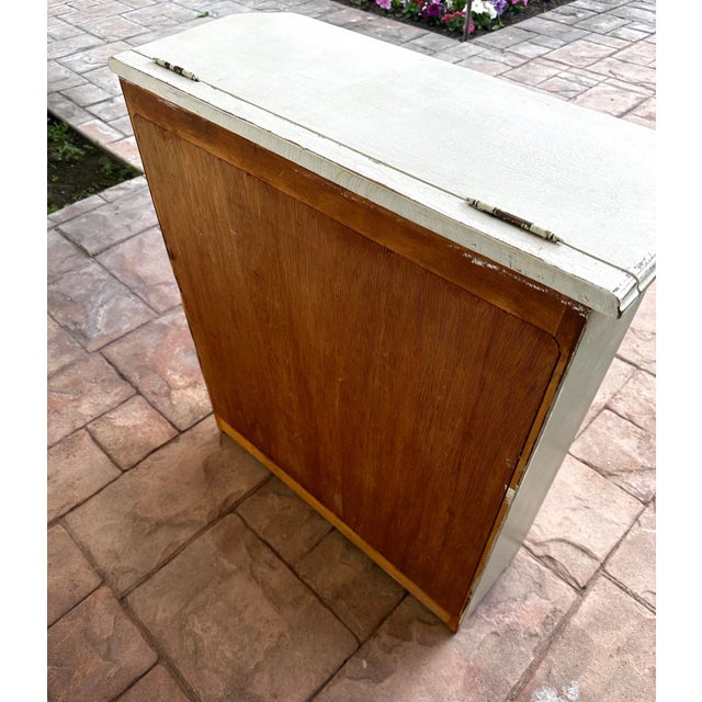 Vintage Handmade Scandinavian/Farmhouse Wooden Hamper For Sale In Palm Springs - Image 6 of 9