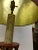 1940s Tall Hollywood Regency Deep Coral & Gold Table Lamp For Sale In Portland, ME - Image 6 of 13