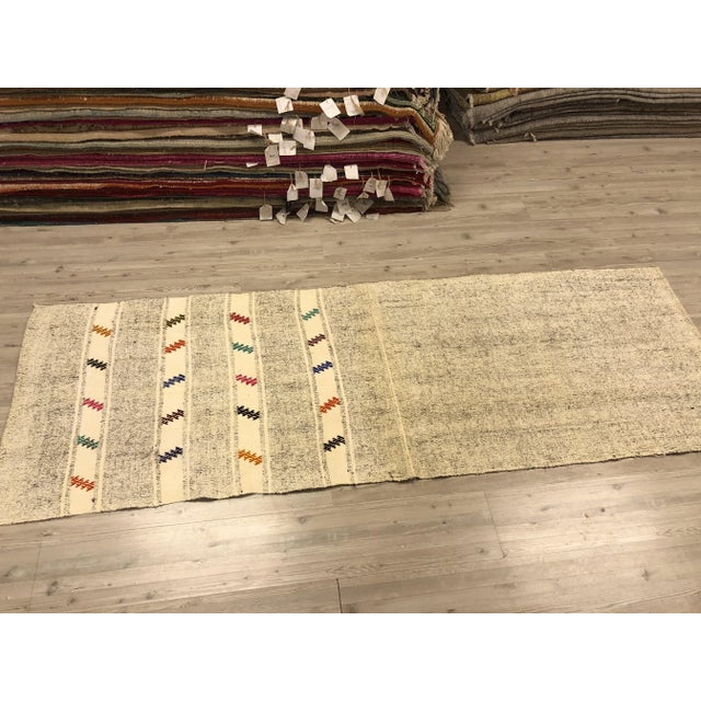 Textile Vintage Traditional Handmade Runner Rug - 2′7″ × 7′7″ For Sale - Image 7 of 8