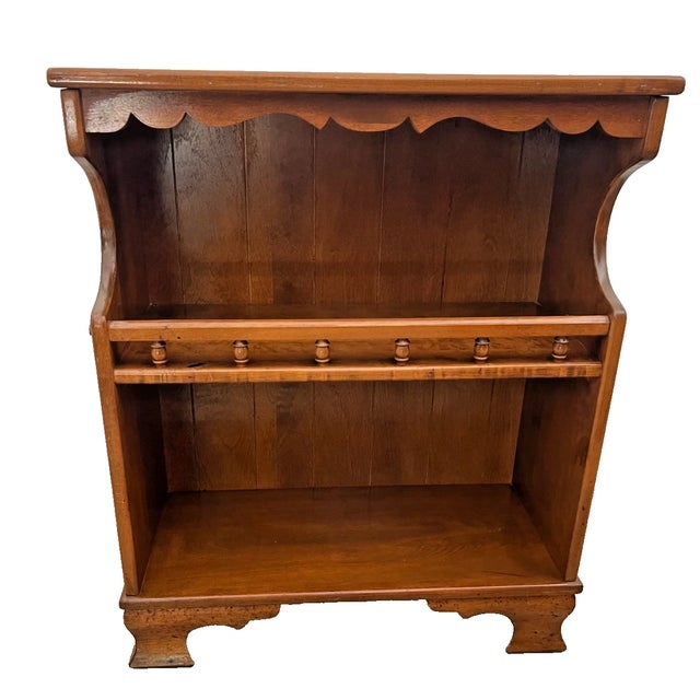 Gorgeous Vintage Traditional Farmhouse style bookcase Display solid Maple Two Shelves, 29" Tall X 12" Deep X 24" Wide....