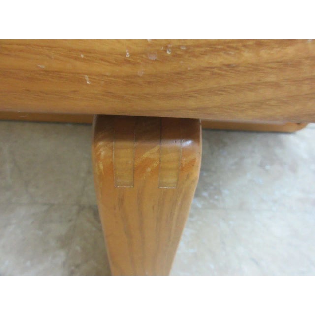 Wood Vintage Mid-Century Lane X-Base Octagon Floating Coffee Table For Sale - Image 7 of 9