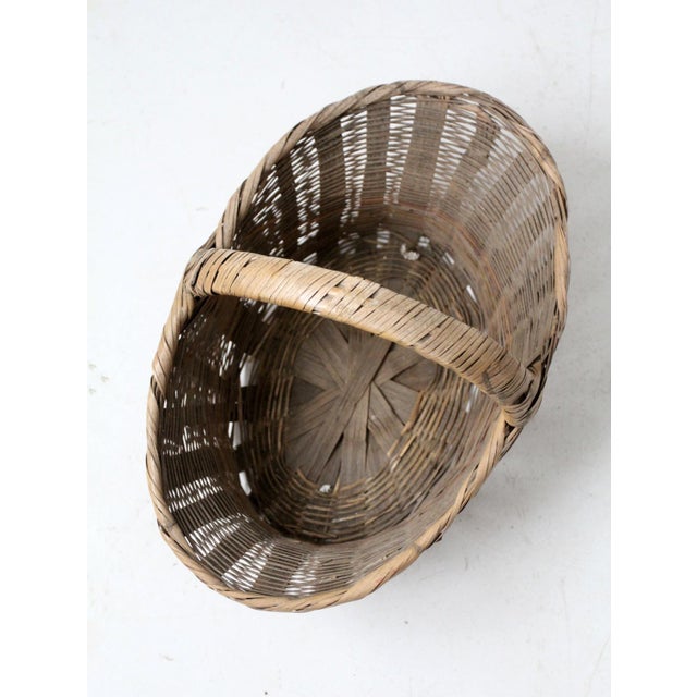 Vintage Gathering Basket For Sale - Image 11 of 11