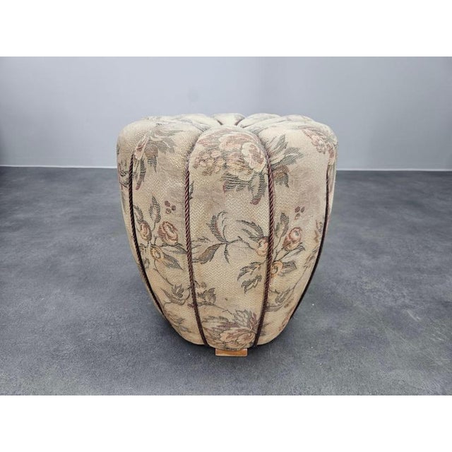 Mid-Century Art Deco Ottoman by Jindřich Halabala, 1950s For Sale - Image 12 of 14