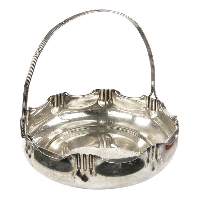 Art Nouveau Fruit Basket, 1890s For Sale