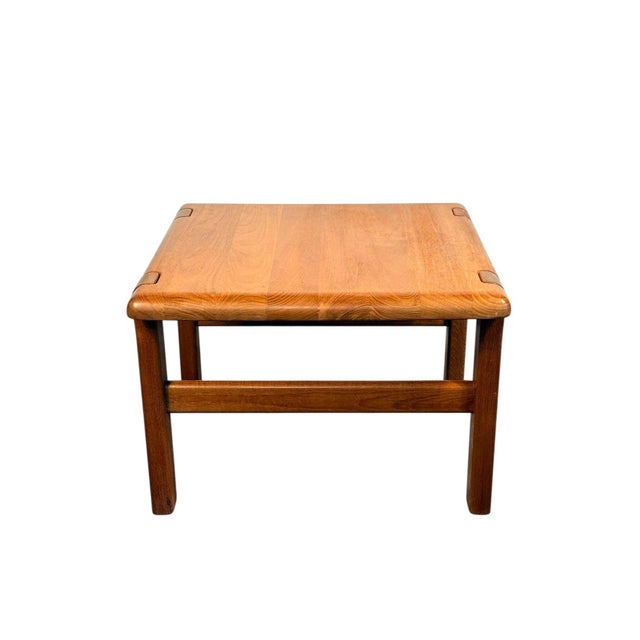 Beautiful mid century Danish teak end table by Niels Bach, made in Denmark in the 1960s. This piece is made from solid...