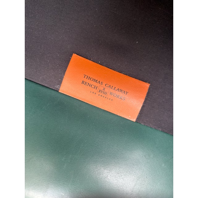 Thomas Callaway Art Deco Leather Club Chair 1 of 2 For Sale In Los Angeles - Image 6 of 6