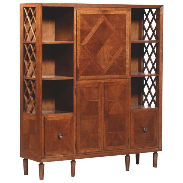Midcentury Cabinet Arttributed to E. Lanzia, Italy, Circa 1940s For Sale - Image 9 of 9