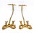 Pair of Vintage Brass Bow Towel / Blanket Holders – Hollywood Regency Style - Wall Hooks & Hangers For Sale - Image 11 of 13