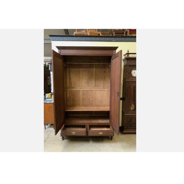 Antique Art Nouveau Wardrobe, 1900 For Sale - Image 6 of 13