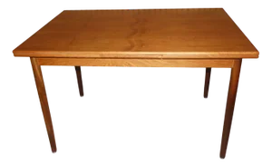Mid-Century Teak Extendable Dining Table with Tapered Legs, 1960s