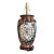 Vintage Black and Red Chinoiserie Style Table Lamp For Sale