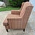 2010 Stratford Caye Transitional Striped Cocoa Brown Wingback Arm Chair For Sale In Washington DC - Image 6 of 13