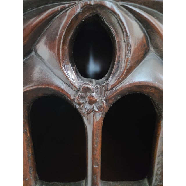 Vintage English Gothic Aumbry Cupboard For Sale In Los Angeles - Image 6 of 17