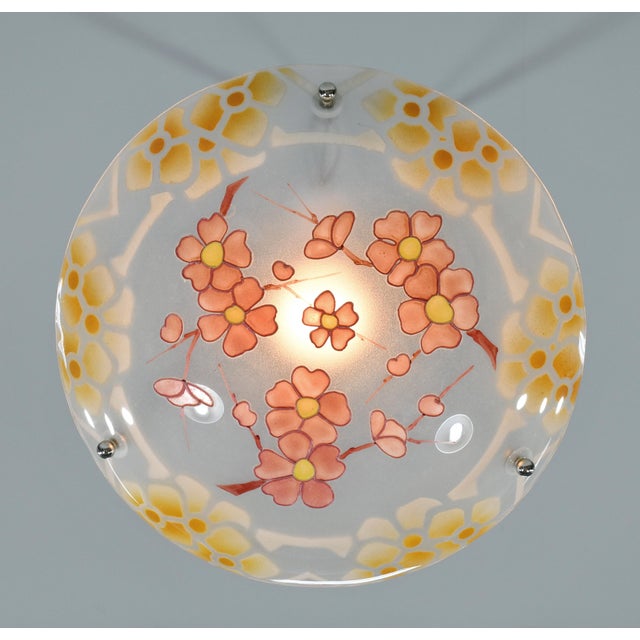 1920s French Art Deco Pendant Light by Eddé Dannhauser 1930 France For Sale - Image 5 of 10