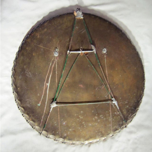 Moroccan Vintage Moroccan Brass Tray, 32" For Sale - Image 3 of 4