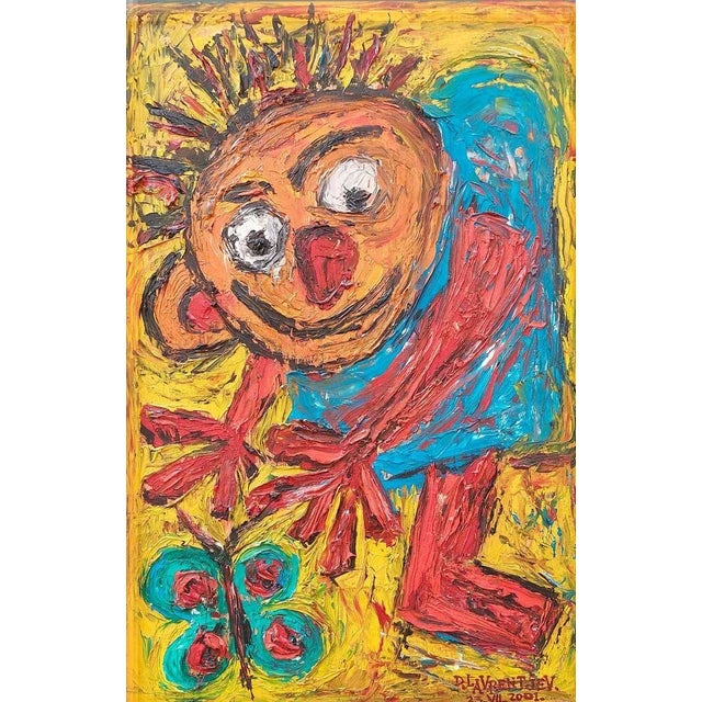 Dmitry Lavrentjev, Butterfly Hunting, 2001, Oil on Wood For Sale - Image 6 of 6