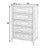 Spritely Home Accent Furniture Flagstaff 32 in. W Rectangular Wood 5 Drawer Chest, Desert Sand For Sale - Image 4 of 11