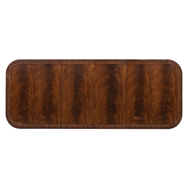 Wood Maitland-Smith Bleached Reeded Dining Table For Sale - Image 7 of 8