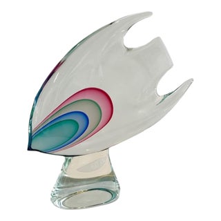 Luigi Onesto Itallian Art Glass Fish Sculpture For Sale