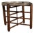 Vintage Wood Folding Tray Table Removable Serving Tray Brass Gallery For Sale