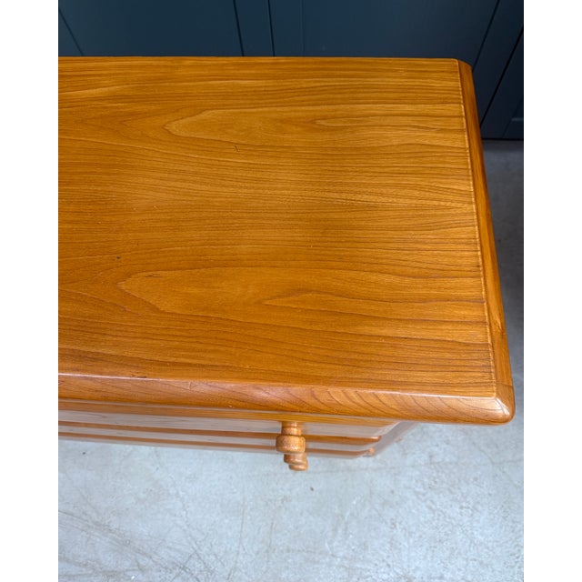 Mid-Century Modern Large Vintage Chest of Drawers in Elm, 1970s For Sale - Image 3 of 18