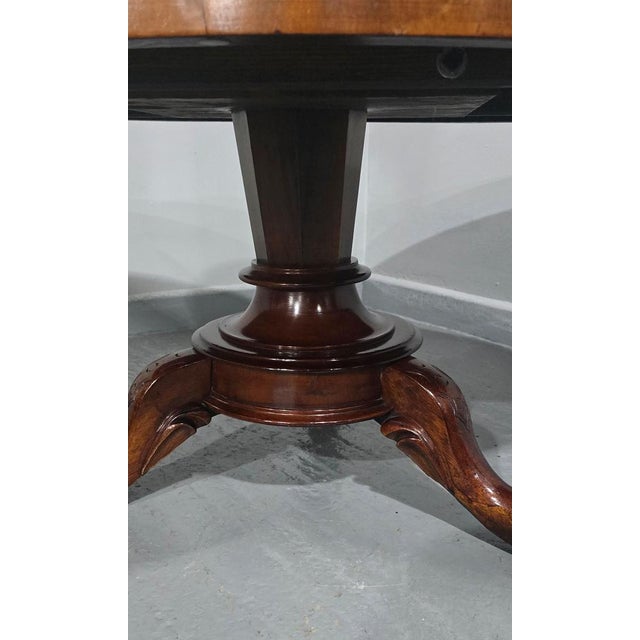 Wood Victorian Oval Coffee Table, 1880 For Sale - Image 7 of 11
