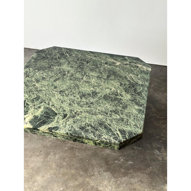 Verde Alpi Marble Coffee Table, Italy, 1970s For Sale In Greensboro - Image 6 of 18