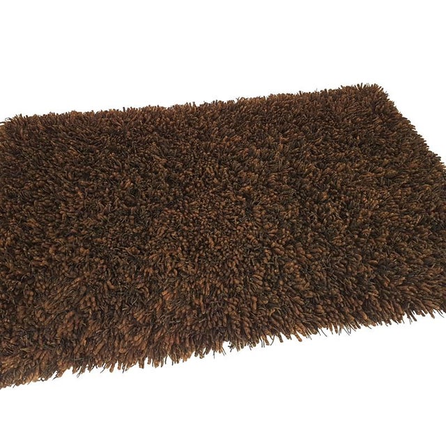 Large German Rug in Brown Wool, 1970s For Sale - Image 3 of 11