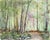 Carlo Ravagnan, In the Wood, 1968, Watercolor on Paper For Sale