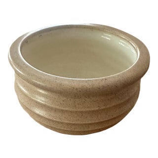 Handmade Studio Pottery Bowl in Natural Glaze For Sale